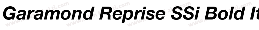 Garamond Reprise SSi Bold Italic字体转换
